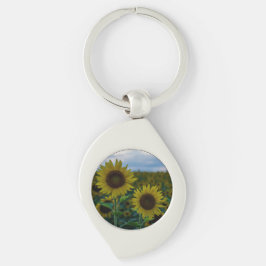 ひまわりデュオクローズアップ キーホルダー