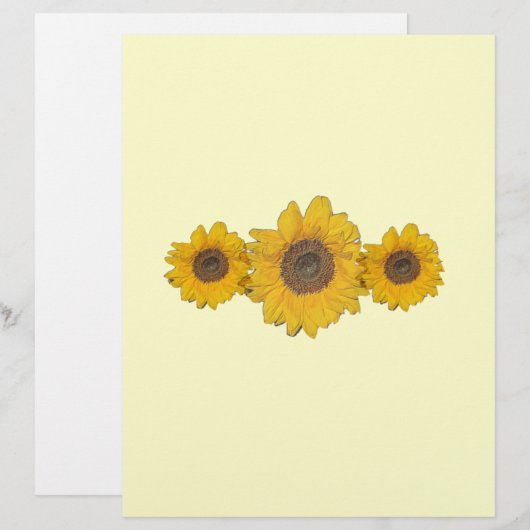 ひまわりトリオ (正面/裏面)