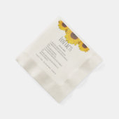 ひまわりトリオ – おもしろいファクトナプキンス 縁ありカクテルナプキン (角)