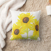 「ひまわりトリオ」 クッション (ブランケット)
