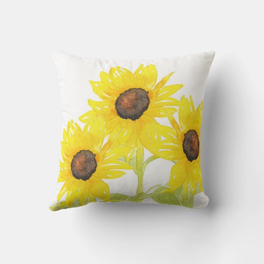 「ひまわりトリオ」 クッション (裏面)