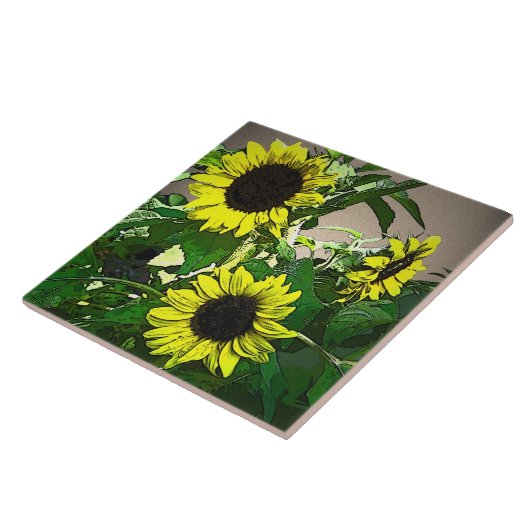 ひまわりトリオ タイル (側面)