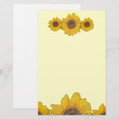 ひまわりトリオ 便箋 (正面/裏面)