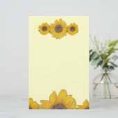 ひまわりトリオ 便箋 (スタンド正面)