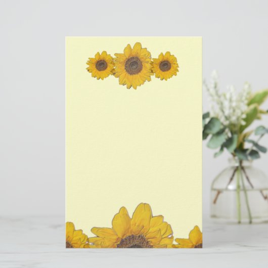 ひまわりトリオ 便箋 (スタンド正面)