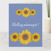 ひまわりトリオ – 名前の日 カード (正面)