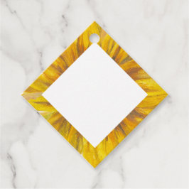 ひまわりトリムメッセージカード フェイバータグ