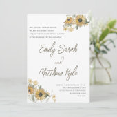 ひまわりドリームズ ウェディング招待状 招待状 (スタンド正面)