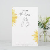 ひまわりドレスのブライダルシャワーゲーム (スタンド正面)