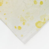 ひまわりドレス水彩画 フリースブランケット (角)