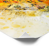 ひまわりドレス水彩画 ポスター (コーナー)