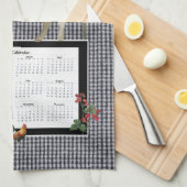 ひまわりナナロースターカウファームフレッシュ白黒 キッチンタオル (四つ折り)