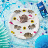 ひまわりネズミ紙プレート ペーパープレート (パーティー)