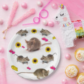 ひまわりネズミ紙プレート ペーパープレート (パーティー)