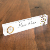 ひまわりネズミ駆除机用ネームプレート デスクネームプレート (側面)