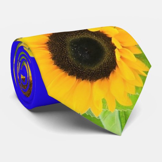 ひまわりネックタイウクライナ国旗のサポートウクライナ ネクタイ (ロール)