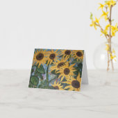 ひまわりノートカード カード (黄色い花)