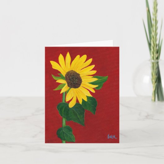 ひまわりノートカード カード (正面)