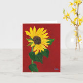 ひまわりノートカード カード (黄色い花)