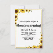 ひまわりハウスウォーミングパーティー招待状 招待状 (正面)