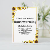 ひまわりハウスウォーミングパーティー招待状 招待状 (スタンド正面)