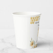 ひまわりハチミツは赤ちゃんシャワー 紙コップ (右)