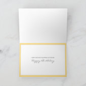 ひまわりハッピーバースデーカード カード (内部)