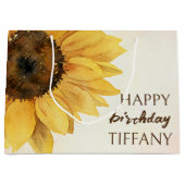 ひまわりハッピーバースデーサンシャイン ラージペーパーバッグ (正面)