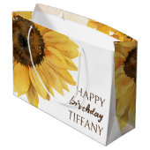 ひまわりハッピーバースデーサンシャイン ラージペーパーバッグ (裏面アングル)