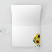 ひまわりハッピーバースデー カード (内部)
