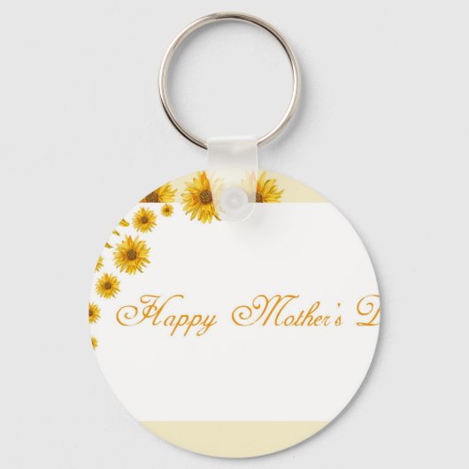 ひまわりハッピーマザーズデイフローラ挨拶 キーホルダー (正面)