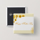 ひまわりハッピーマザーズデイフローラ挨拶 缶バッジ (正面&裏面)