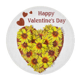 ひまわりハートまな板 カッティングボード