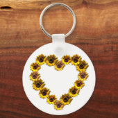 ひまわりハート キーホルダー (正面)