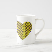 ひまわりハート ボーンチャイナマグカップ (右)