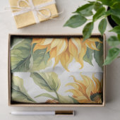 ひまわりバスケットを収穫 薄葉紙 (ギフト)