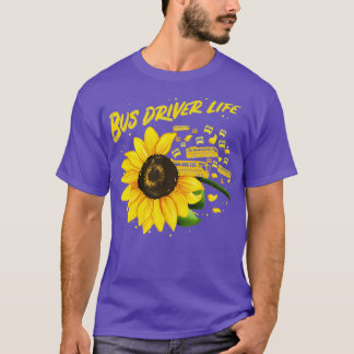 ひまわりバスドライバーアイディア Tシャツ