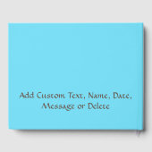 ひまわりバタフライガーデン花がパーソナライズ ゲストブック (裏面)