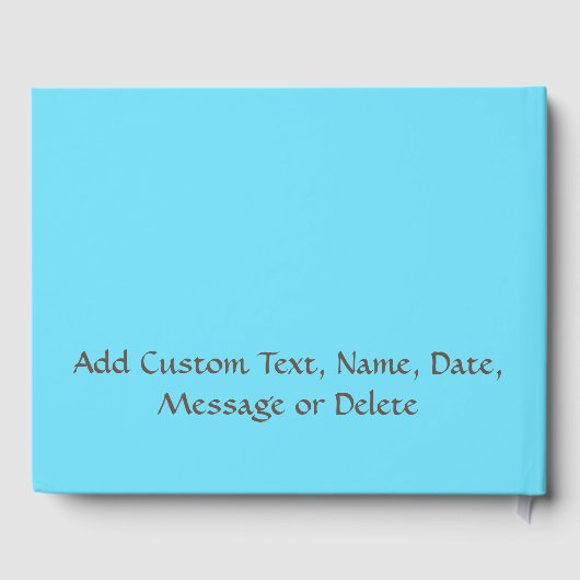 ひまわりバタフライガーデン花がパーソナライズ ゲストブック (裏面)