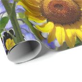 ひまわりバタフライマットラッピング紙 ラッピングペーパー (ロールコーナー)