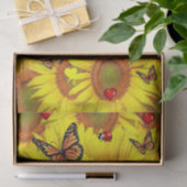 ひまわりバタフライラディバグティッシュペーパー 薄葉紙 (ギフト)