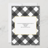 ひまわりバッファロープレイドI do BBQブライダルシャワー 招待状 (裏面)