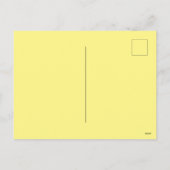 ひまわりバニー春ホッピー復活祭イエロー シーズンポストカード (裏面)