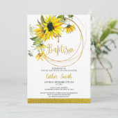 ひまわりバプテスマ招待状 招待状 (スタンド正面)