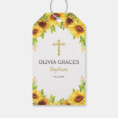 ひまわりバプテスマ《キリスト教》洗礼式や命名式サンキューバプスユア ギフトタグ (裏面)