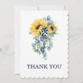 ひまわりバプテスマ&ファースト誕生日 招待状 (裏面)