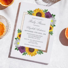 ひまわりバラデイジー秋フローラベビーシャワー