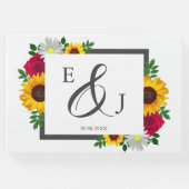 ひまわりバラデイジー秋フローラ結婚ズ ゲストブック (正面)