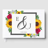 ひまわりバラデイジー秋フローラ結婚ズ ゲストブック (正面)