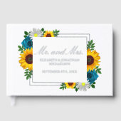 ひまわりバラデイジー結婚フローラ ゲストブック (正面)